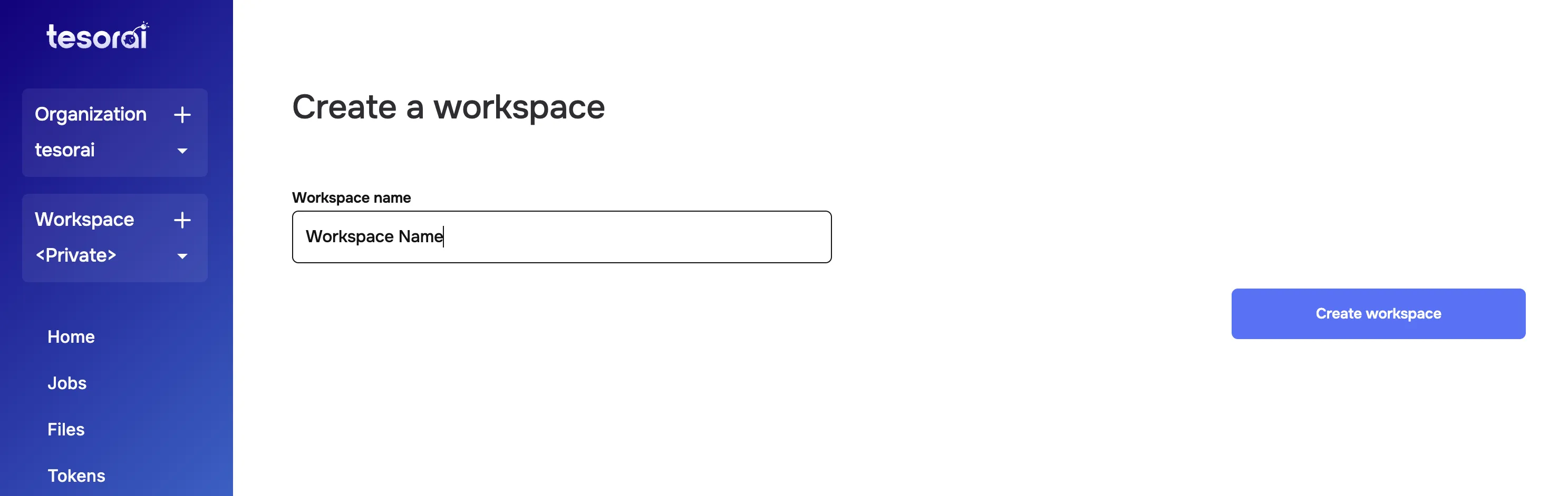 Create Workspace