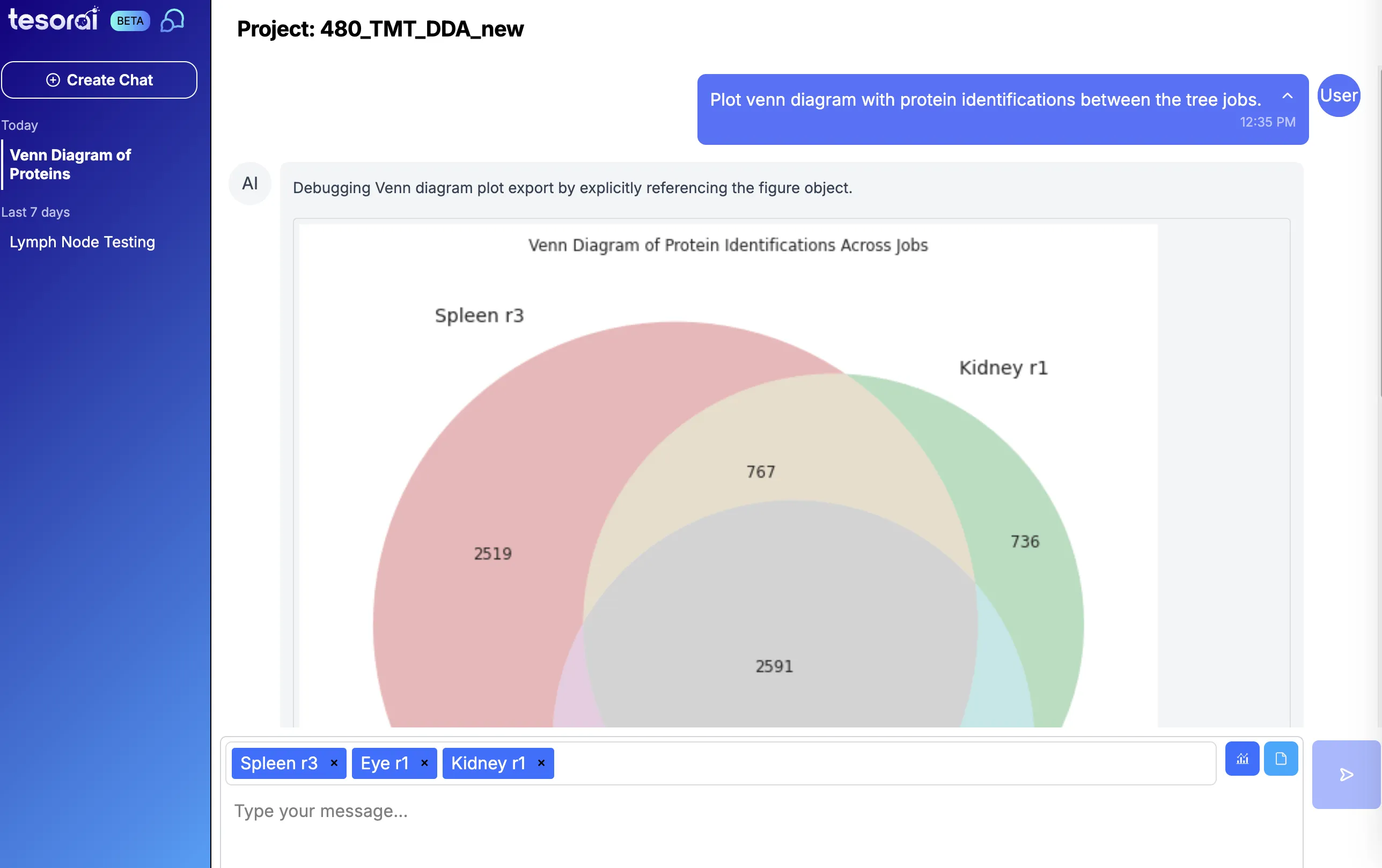 Launch workspace Chat